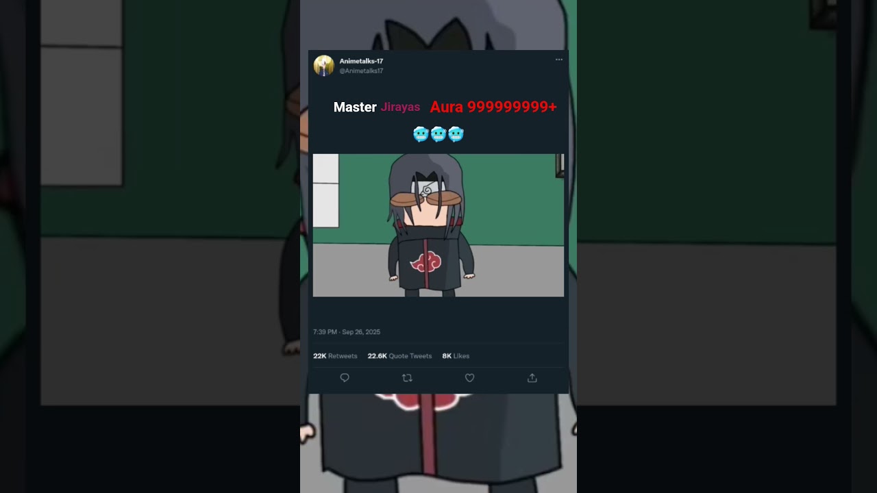 jiraya vs Itachi🥶🥶 jirayas aura9999+