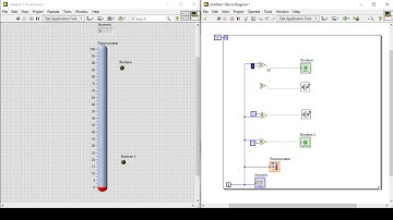 USING A FOR LOOP TO MAKE A TEMPERATURE SIMULATION IN LABVIEW