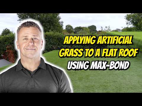 Fitting Artificial Grass To A Flat Roof With Max-bond | @3csealants