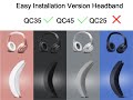 The Simplest Way To Renew Bose QC35 &amp; QuietComfort 35 II QC45 Headphones Headband Cusion And PU Skin