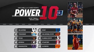 College softball rankings: Texas on the rise after opening weekend in first in-season Power 10