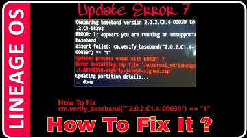 How to Solve Status 7 Error when installing custom rom