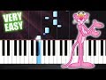 The Pink Panther Theme - Piano Tutorial but it's TOO EASY (almost everybody can play it)