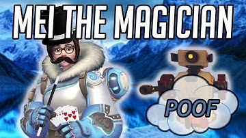 PTR Mei is a Magician // Overwatch Public Test Region Highlight