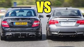BMW M3 E92 vs Mercedes C63 AMG - DRAG RACE!