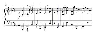 Beethoven - Ecossaise in E flat No  4 from Six Ecossaises, WoO 83 Grade 3 Piano (Noten, Sheet music)