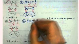 Algebra 1   Unit 2   Absolute Value Equations