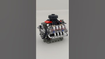 Mould King 10171 Motorized V8 Engine Satisfying Speed Build