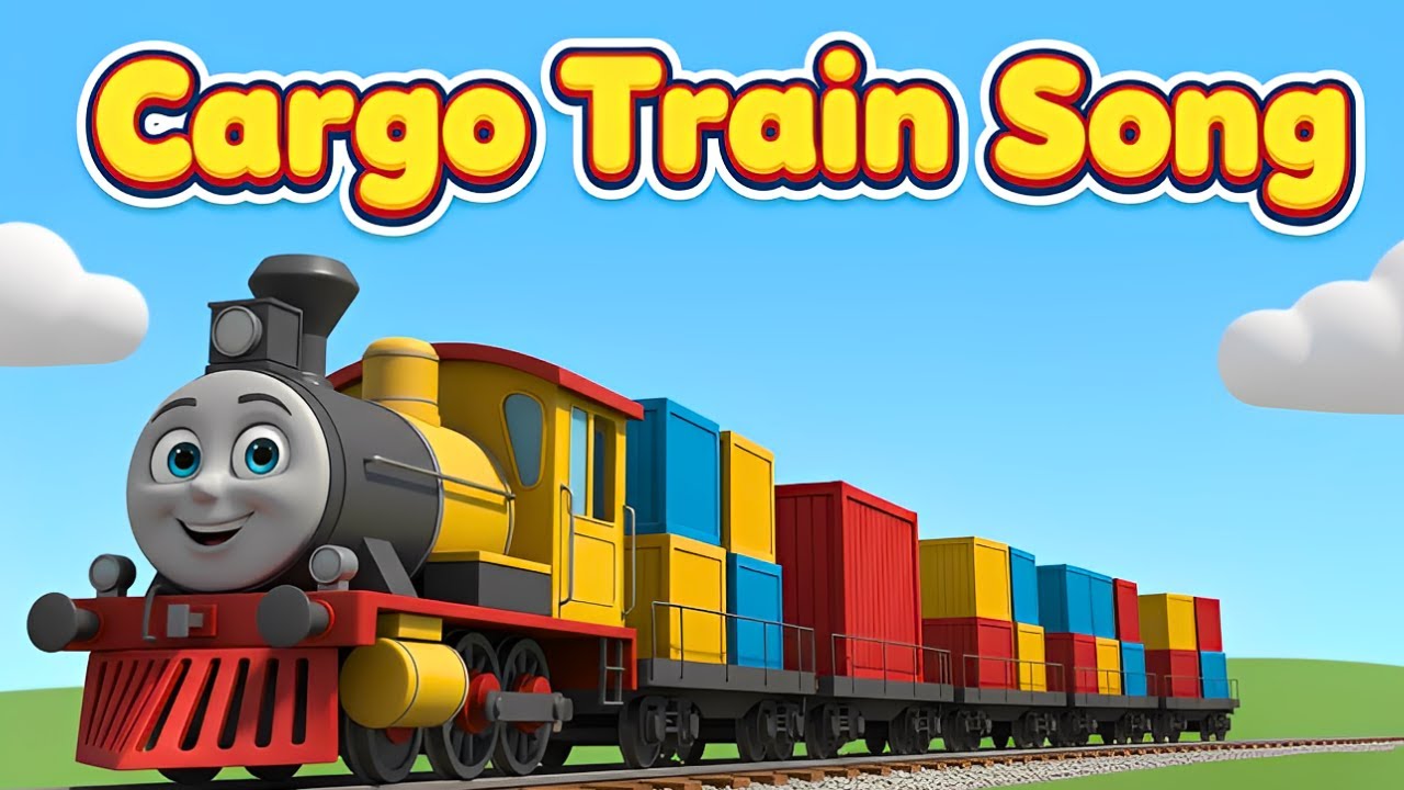 Wheels on the Cargo Train 🚆 | Fun Train Song for Kids | Nursery Rhymes & Poems