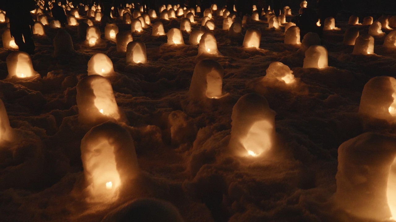 かまくらの灯り、雪の夜｜Yokote Kamakura Festival – A Snowy Night in Japan