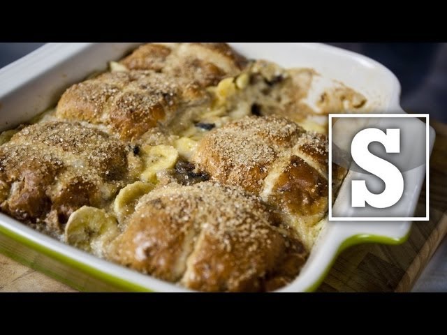 HOT CROSS BUN & BUTTER PUDDING RECIPE - SORTED | Sorted Food