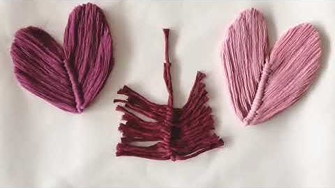 How to make a Macrame Heart / DIY macrame