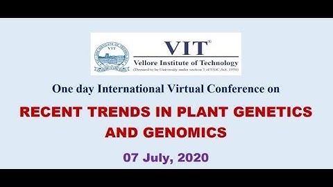 One Day International Virtual Conference on Recent Trends in Plant Genetics and Genomics