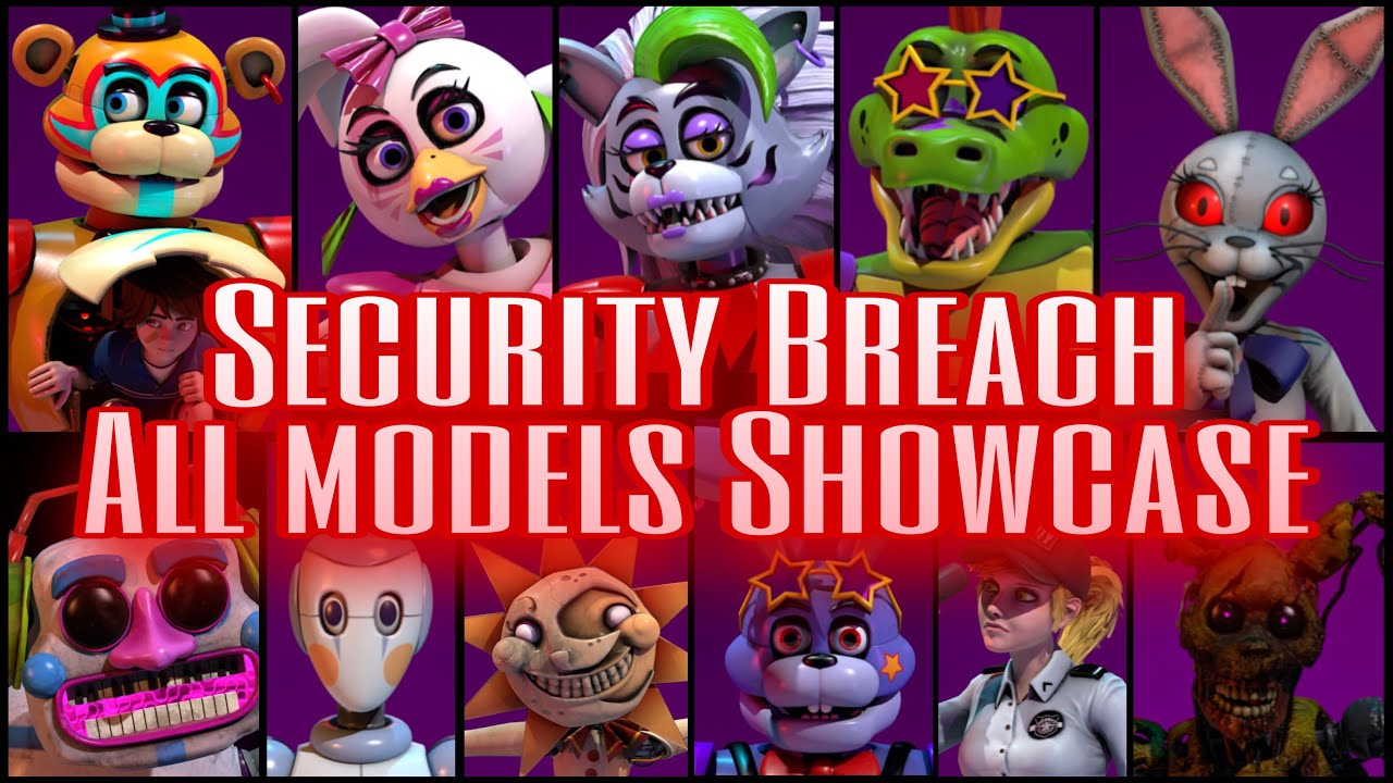 FNAF 1 OFFICIAL MODELS SHOWCASE @UFMPchannel (DOWNLOAD ON THE DESCRIPTION  BLENDER/SFM/C4D) 