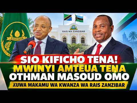 SIO KIFICHO TENA! MWINYI AMTEUA TENA OTHMAN MASOUD OMO KUWA MAKAMU WA KWANZA WA RAIS ZANZIBAR