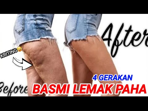 4 GERAKAN MENGECILKAN PAHA | BAKAR LEMAK PAHA