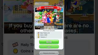 Restoring purchase for Mario run