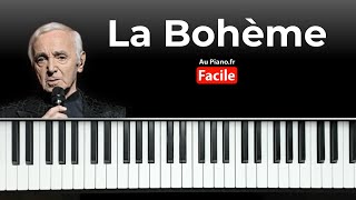 Charles Aznavour - La bohème Piano Cover Tutorial Facile avec Partition