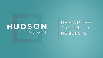 RFP Writer - A guide to requests