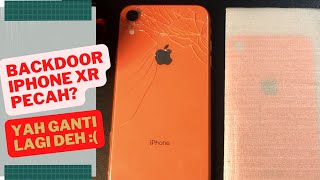 Tutorial ganti backdoor Iphone XR | Iphone XR back glass replacement 📱