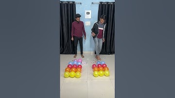 Roll Dice 🎲 With Multi Colour Pop Balloon Challenge #shorts