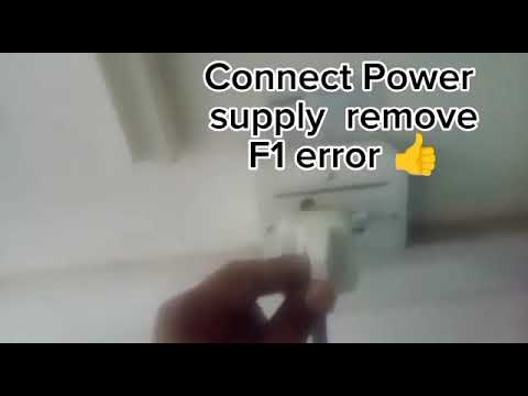 How to resolve haier split Ac indoor display show F1 Error
