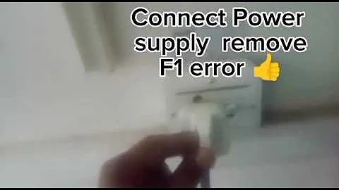 How to resolve haier split Ac indoor display show F1 Error