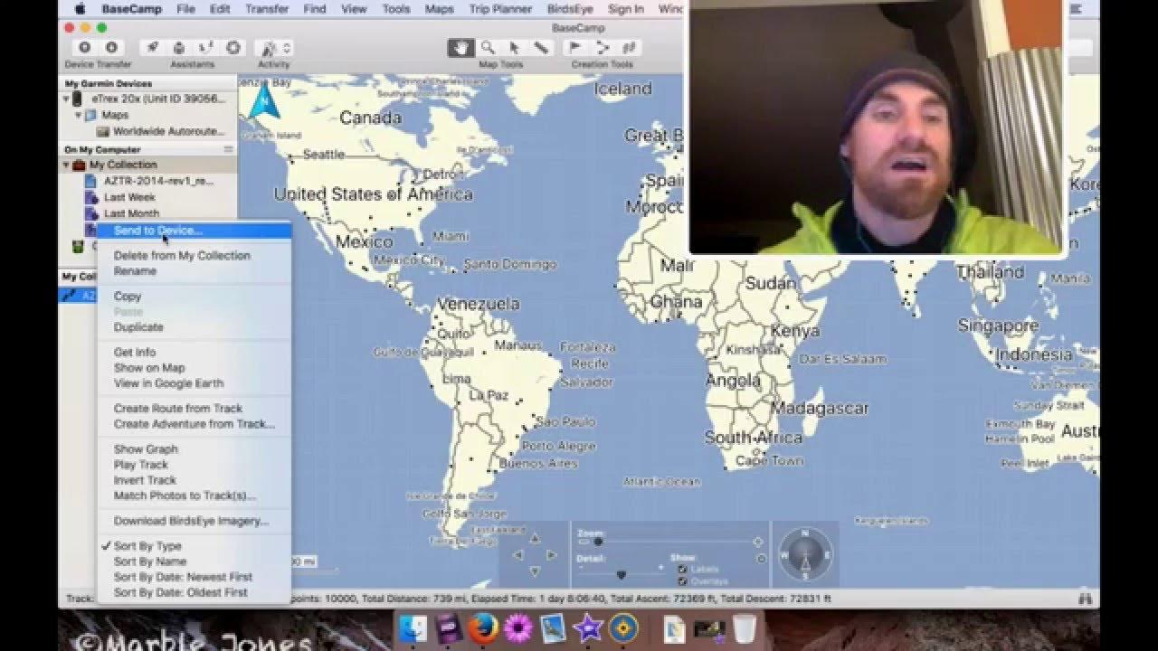 Import a GPX file into your Garmin eTrex 20 using your Mac + BaseCamp (tutorial) YouTube