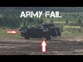Fail army of the czech republic  land rover flip