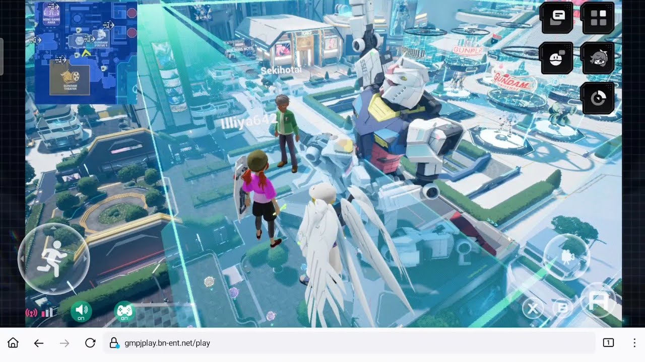 Gundam Metaverse - Meet at Gundam Kneeling Statue to Digital Diorama Part 2 Adventure