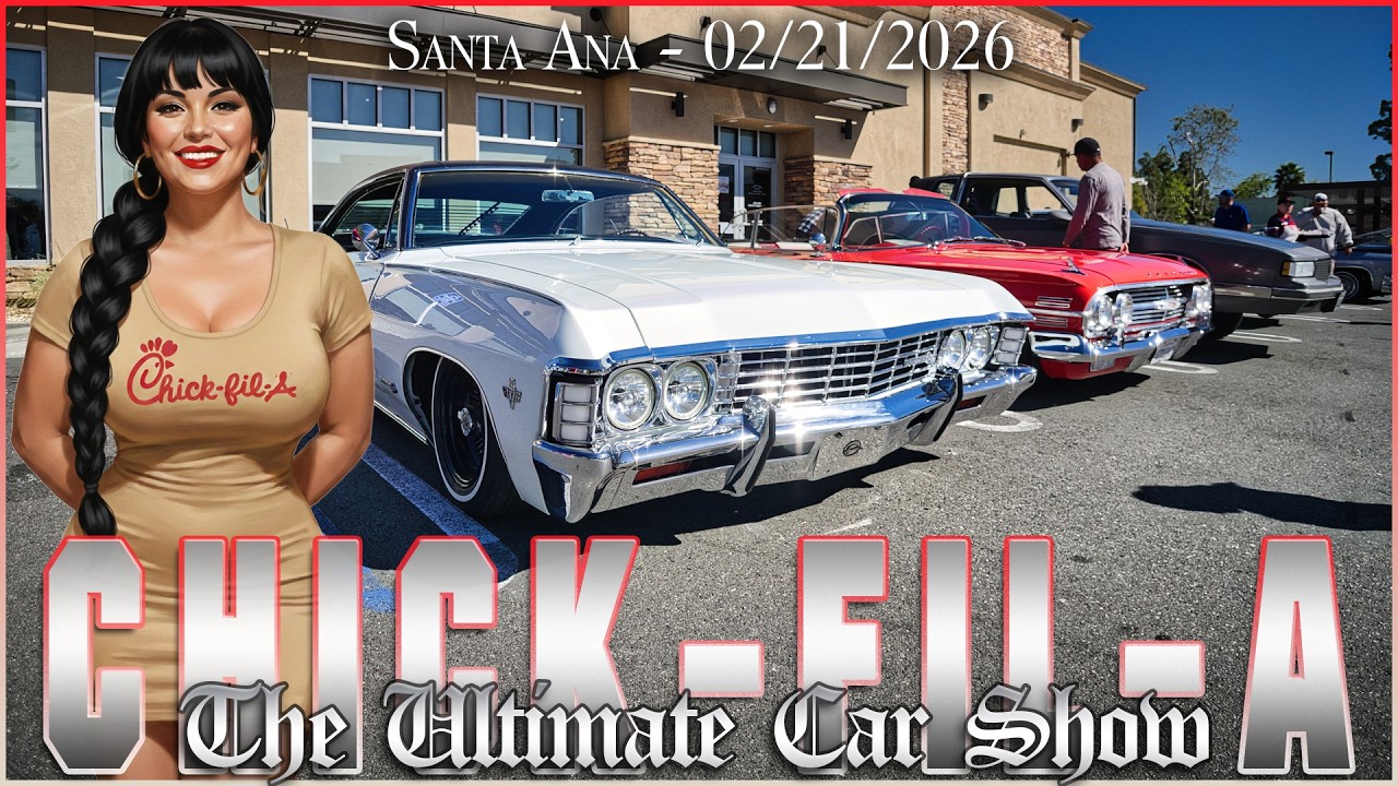 Chick-fil-A Lowrider Car Show! Santa Ana 2026 🐔🚗
