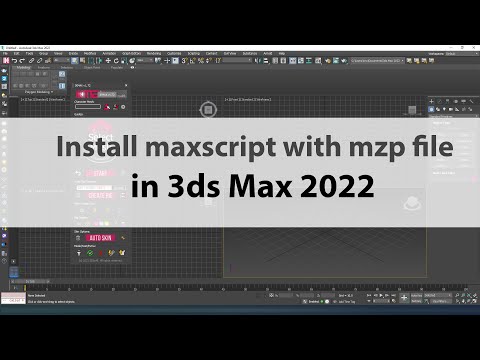 Install maxscript with mzp file 3ds Max 2022