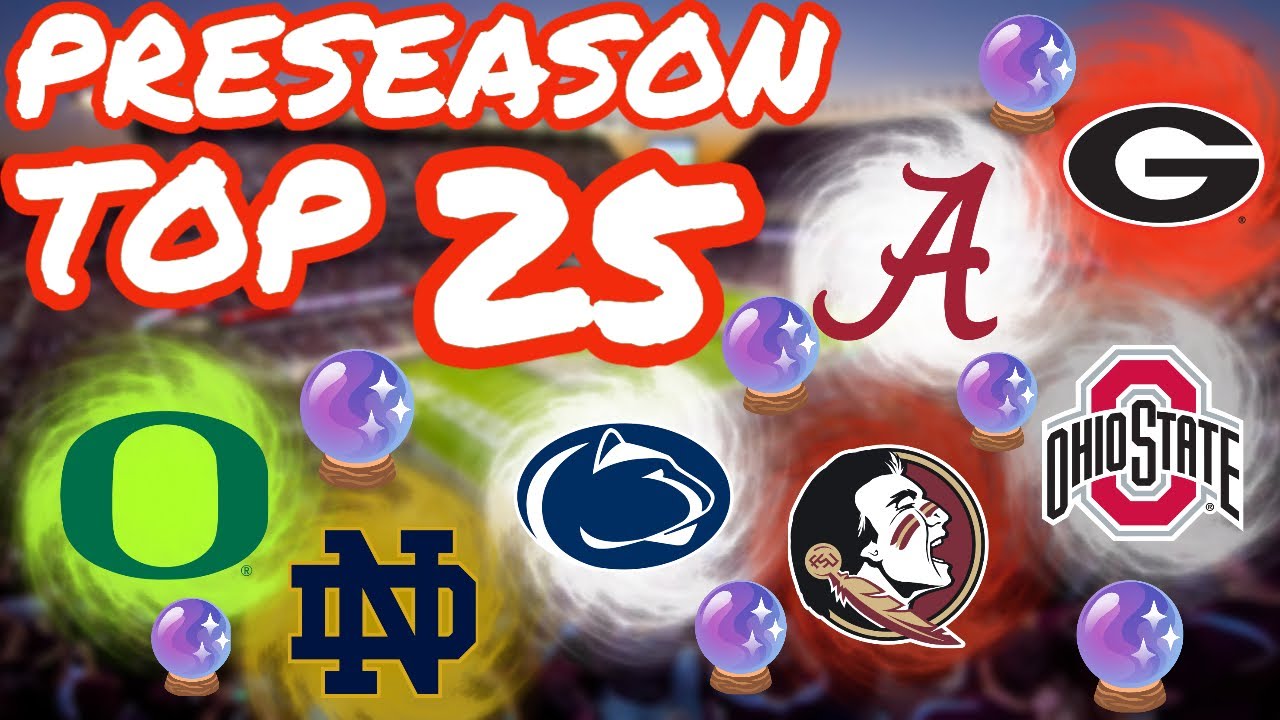 College Football WayTooEarly 2023 Preseason *Top 25* YouTube