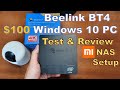 Beelink BT4 Windows 10 Mini PC Review, Gigabit NAS Setup for Xiaomi Camera