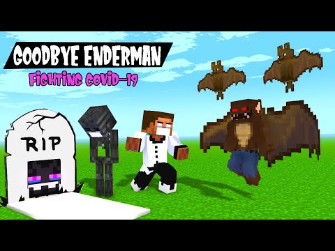 GOODBYE ENDERMAN COVID-19 POSITIVE : MONSTER SCHOOL FIGHTING COVID-19 | MINECRAFT ANIMATION