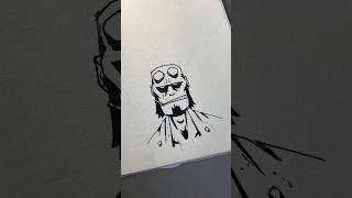 How to draw Hellboy #art #howtodraw #sketch #hellboy