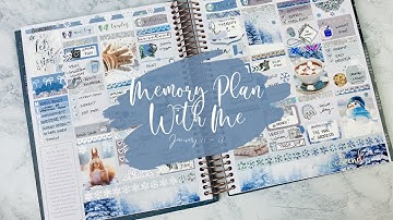 Plan With Me | Jan 11 - 17 | Memory Planning | Moon Prism Planner