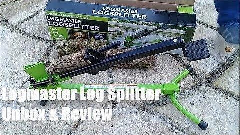 Logmaster Log Splitter Unbox and Review