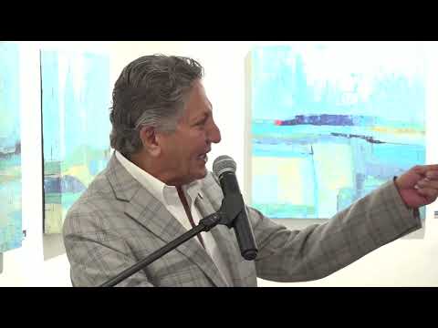 Frangie inaugura la exposición Parajes Imaginarios del artista Ricardo Mejorada