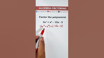 Factoring by Grouping #mathteachergon #algebra #factoring #factoringpolynomials