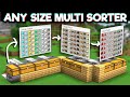 Minecraft: Easy MULTI Item Sorting System!