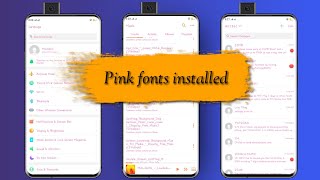 install pinky pink font on your oppo and realme device