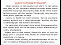 Essay On Modern Technology In Education مقال عن التكنولوجيا الحديثة في التعليم للمرحلة الثانوية 