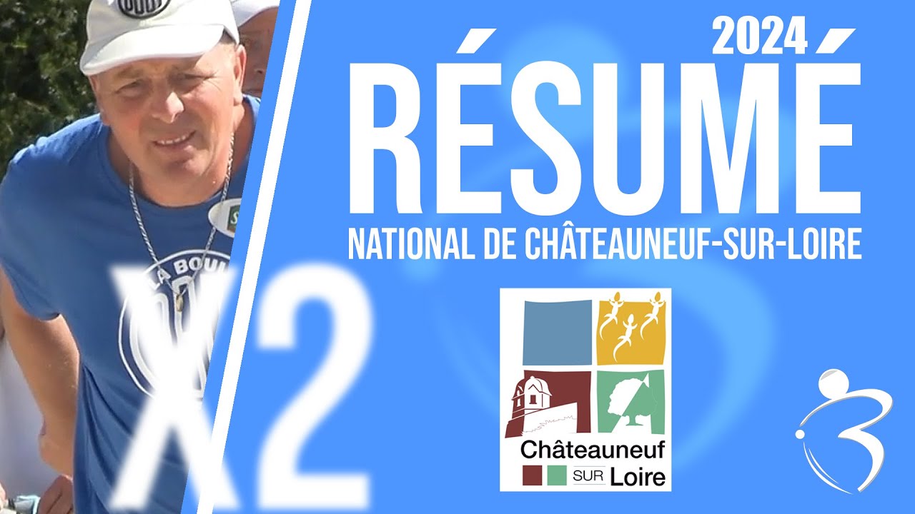 Miniature : Résumé « Beaux gestes pétanque » - National de Châteauneuf-sur-Loire 2024, TOP doublettes !