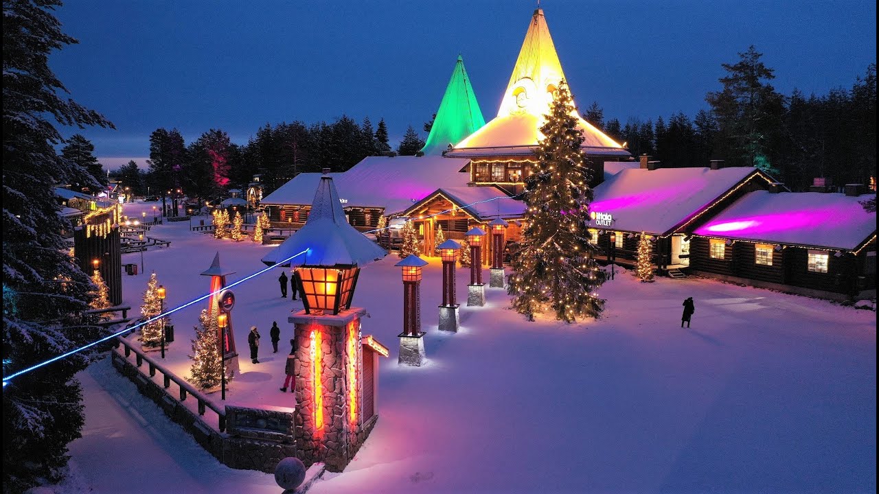 Villaggio Di Natale Lapponia.Kilvo Elfo E Villaggio Di Babbo Natale A Rovaniemi In Lapponia Finlandia Santa Claus Village Youtube