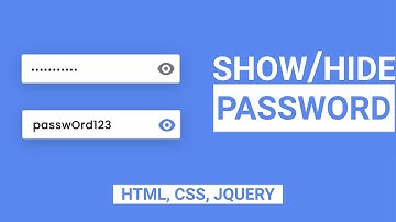 Show Hide Password Using Jquery