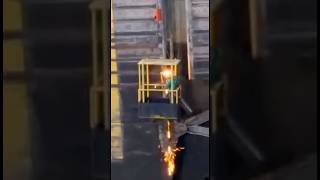 Hazard in the navigation lock? Our mechanical crew is there! #dams #maintenance #barge