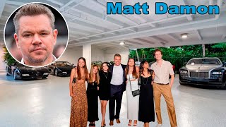 Matt Damon's Lifestyle 2025 ★ Wife, 4 Daughters, House Tour, Cars, Net Worth & More...