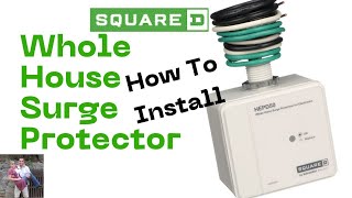 Install Square D HepD50 Whole House Surge Protector #howto #diy  #homeutilities