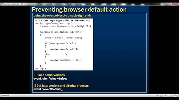 Preventing browser default action